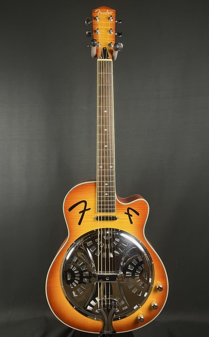 Fender USED Fender FR50CE Resonator Guitar with Pickup Sunburst - Used