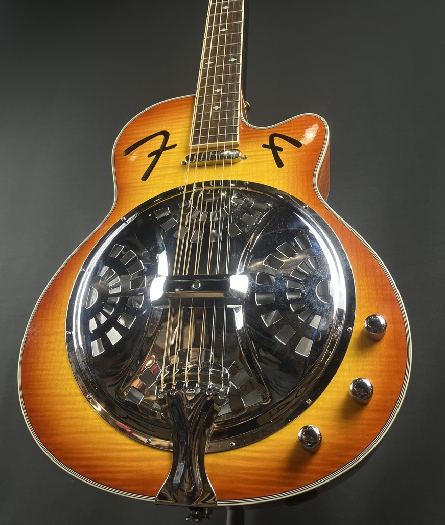 Fender USED Fender FR50CE Resonator Guitar with Pickup Sunburst - Used