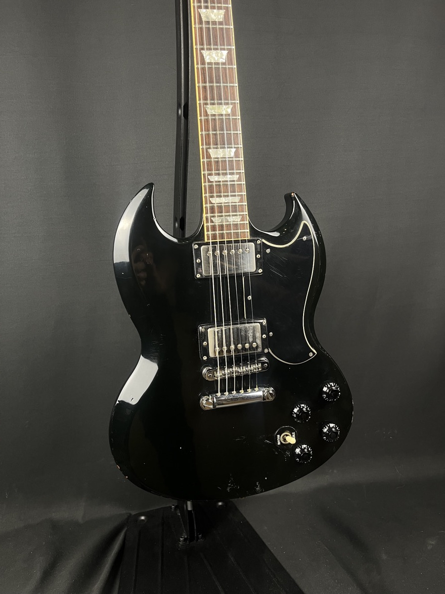 Gibson USED Gibson 1986 SG Standard w/Tim Shaw Humbuckers Ebony w/Case - Used