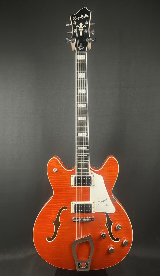 Hagstrom USED Hagstrom Super Viking Semi Hollow Body Mandarin Flame - Used