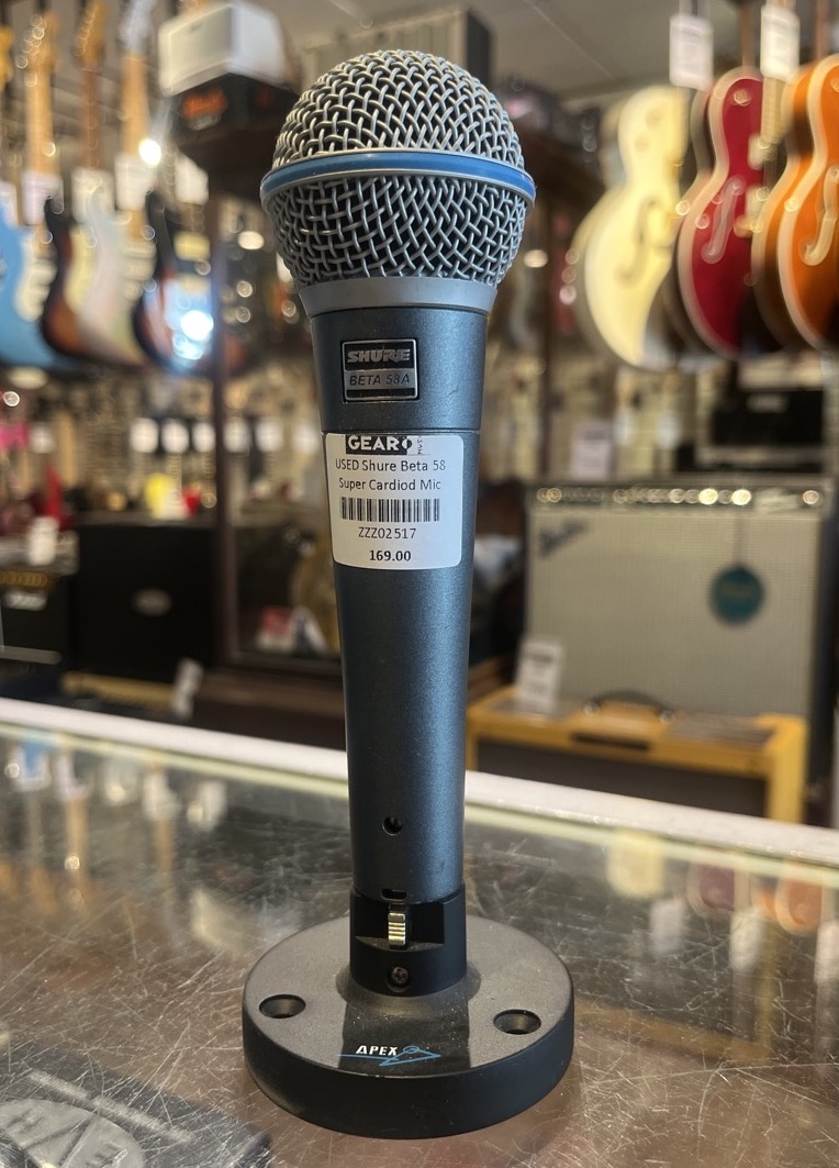 Shure USED Shure Beta 58 Super Cardiod Mic - Used