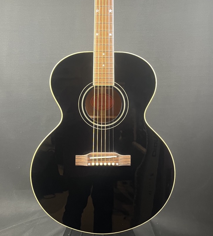 USED Epiphone IGC J-180 LS Ebony w/OHSC