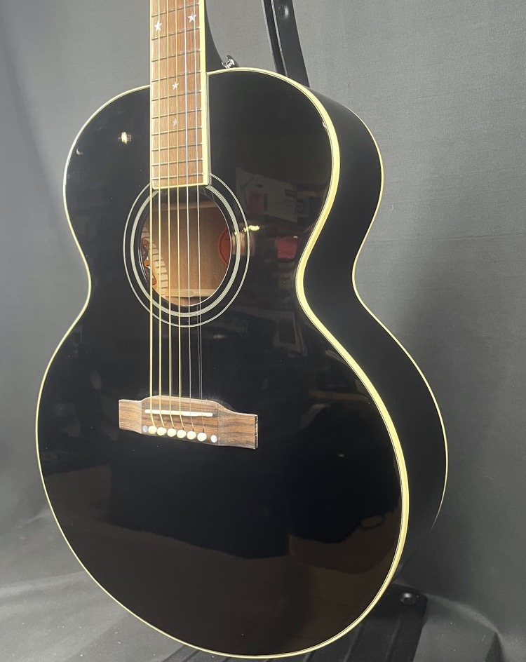 Epiphone USED Epiphone IGC J-180 LS Ebony w/OHSC - Used