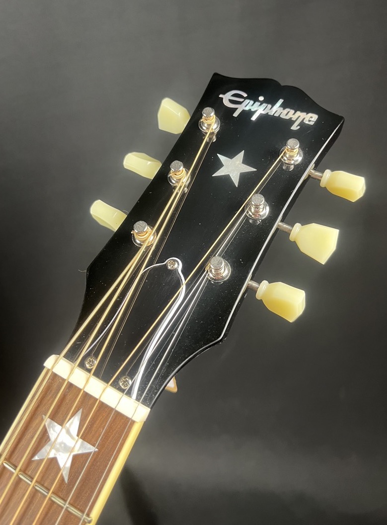 Epiphone USED Epiphone IGC J-180 LS Ebony w/OHSC - Used